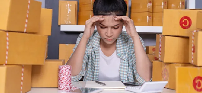 Entrepreneur facing shipping challenges