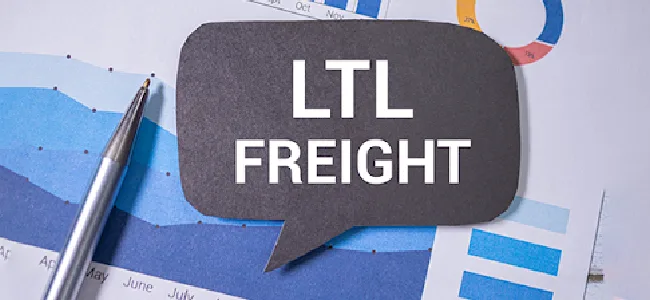 LTL shipping and freight consolidation concept.